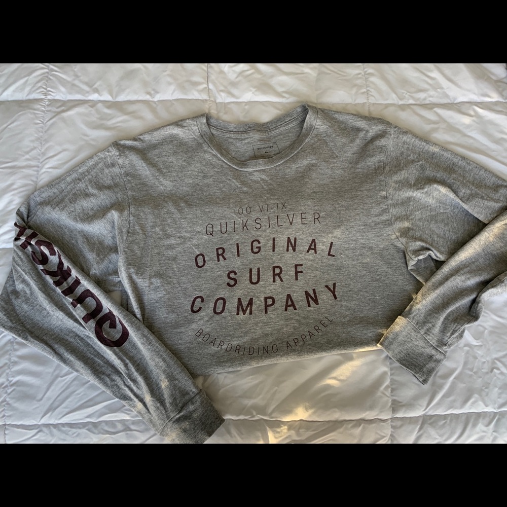 Quicksilver Grey Long Sleeve Tee